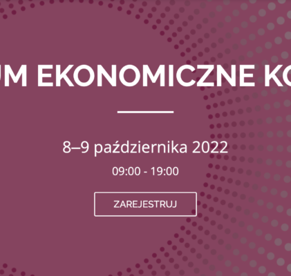 Forum Ekonomiczne Kobiet 8 i 9 października 2022 r.